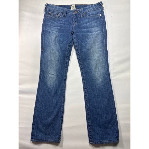 True Religion Denim - True Religion Women's Low Rise Bootcut Blue Denim Jeans - Size 31 (33x31)